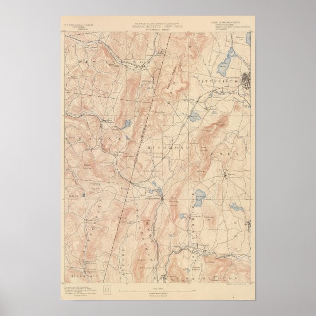 Pittsfield, Massachusetts Poster (Vorne)