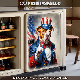 Pitubull als Uncle Sam für den 4. Juli - Seidenpapier