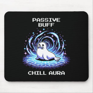 Pive Buff Chill Aura Pixel Art Siegel Retro Gaming Mousepad
