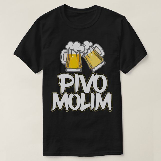 Pivo Molim Beer Bitte Kroatien Urlaub Kroatien Kro T-Shirt (Design vorne)