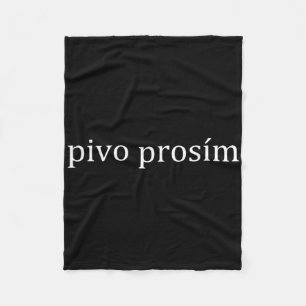 Pivo Prosim Bier Bitte Tschechische Sprache Prag U Fleecedecke