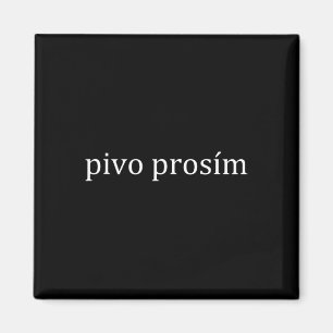 Pivo Prosim Bier Bitte Tschechische Sprache Prag U Magnet