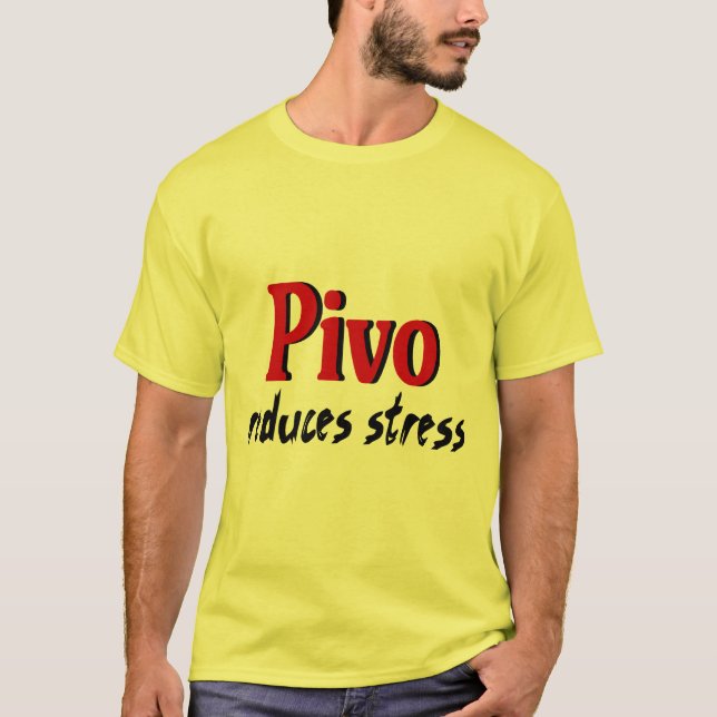 Pivo verringert Druck T-Shirt (Vorderseite)