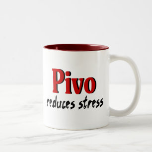 Pivo verringert Druck Zweifarbige Tasse