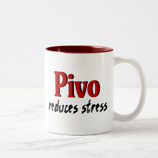 Pivo verringert Druck Zweifarbige Tasse