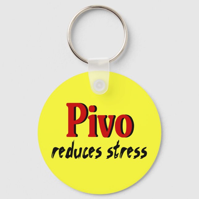 Pivo verringert Stress Schlüsselanhänger (Vorderseite)