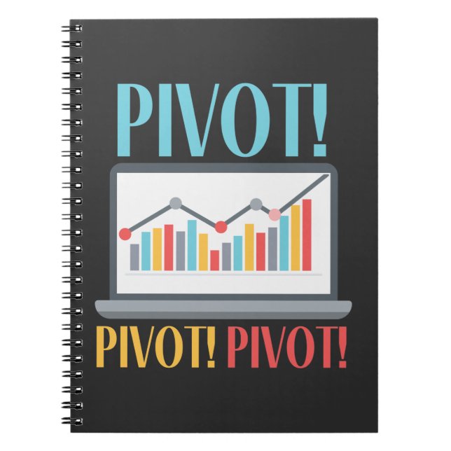 Pivot Analytics Finance Data Science Computer Notizblock (Vorderseite)