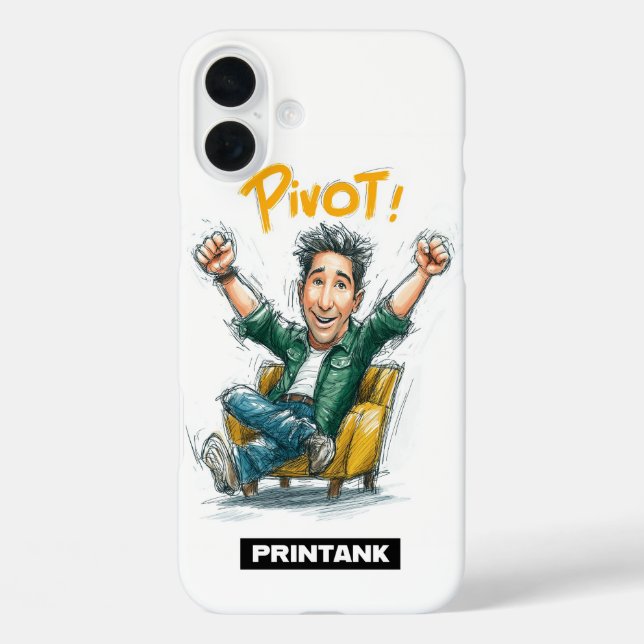 Pivot Cartoon iPhone 16/15 Hülle｜Geschenk für Widd Case-Mate iPhone Hülle (Rückseite)