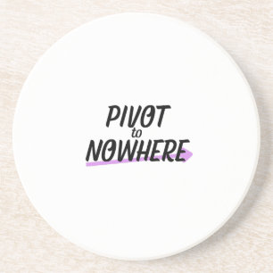 Pivot to Nowhere Absorbierende Sandstein-Unterla Getränkeuntersetzer