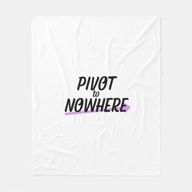 Pivot to Nowhere Minimalistischer übergroßer Softf Fleecedecke (Vorderseite)