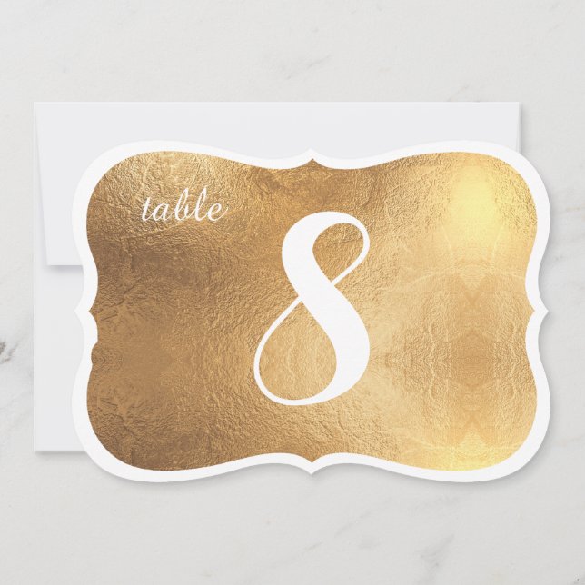 Pix Dezines Antique Imitate Gold Tischnummern (Rückseite)