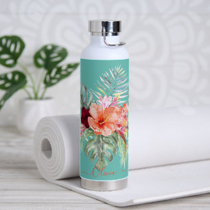 Pix Dezines Blume Tropisches Paradies Trinkflasche