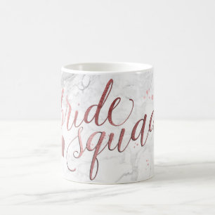 Pix Dezines Bride Squad/Imitats Rose Goldenes Skri Kaffeetasse