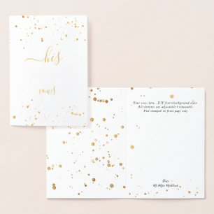 Pix Dezines Gold Foil Calligraphie Folienkarte