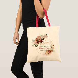 Pix Dezines H2 Rustic Fall Garden Blume Willkommen Tragetasche