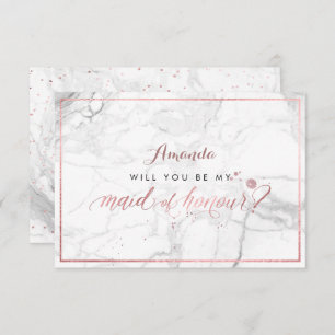 Pix Dezines Imitate Rose Gold Trauzeugin Einladung