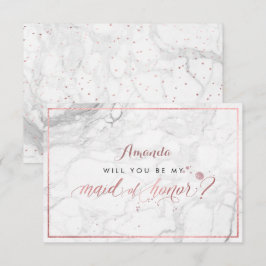 Pix Dezines Imitate Rose Gold Trauzeugin Einladung