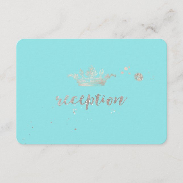 Pix Dezines Imitats Empfang der Silberprinzessin Begleitkarte (Vorderseite)