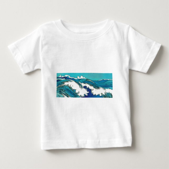 Pix Dezines konen uehara Ozeanwellen, 上 原 Baby T-shirt (Vorderseite)