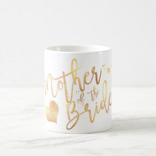Pix Dezines Mutter von Bride/Imitats Gold Script Tasse