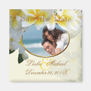 Pix Dezines Rett Date, Plumeria Lei Magnet