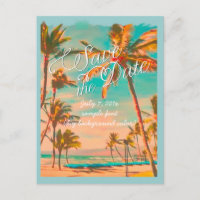 Pix Dezines/Save the Date/Vintag hawaii