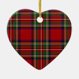Pix Dezines-Stewart-Tartan Keramik Ornament