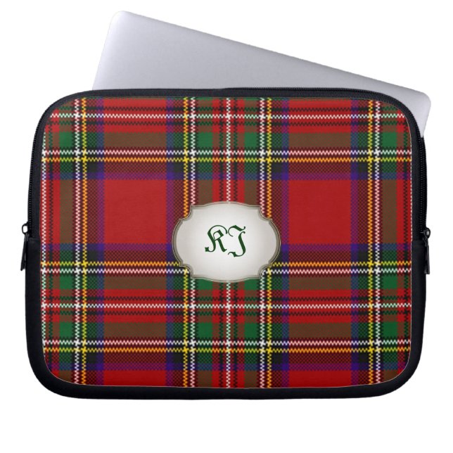 Pix Dezines Stewart Tartan Laptopschutzhülle (Vorderseite)