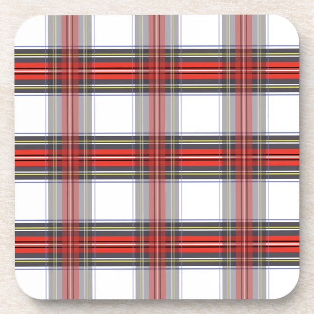 Pix Dezines-Stewart-Tartan Untersetzer (Vorderseite)