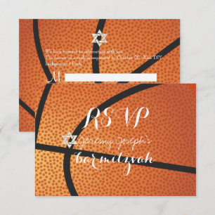 Pix Dezines UAWG Basketball Bar Mitzvah ✡ Einladung