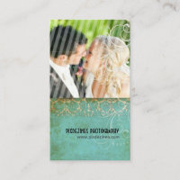Pix Dezines Vintag Grunge Damask / Aqua