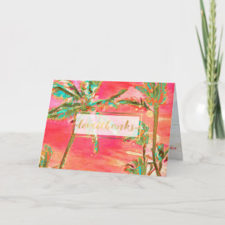 Pix Dezines Vintag Hawaii/Vielen Dank Dankeskarte