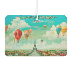 Pix Dezines Vintage Ballons über Paris Autolufterfrischer