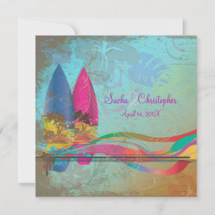 Pix Dezines Vintage Surfer, Destination Events Einladung