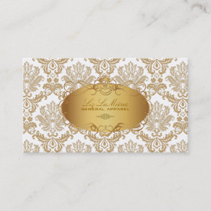 Pix Dezines Vintager Piqué-Damast Visitenkarte