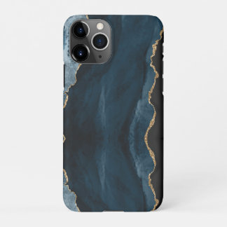 Pix Dezines WATERCOLOR AGATE SLATE BLAUE iPhone 11Pro Hülle