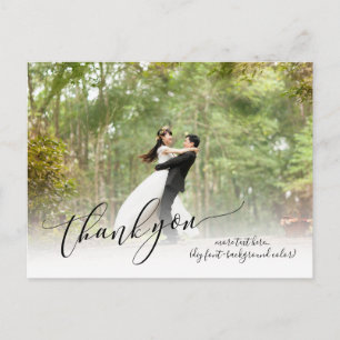 Pix Dezines Wedding Vielen Dank/Moderne Kalligraph Ankündigungspostkarte