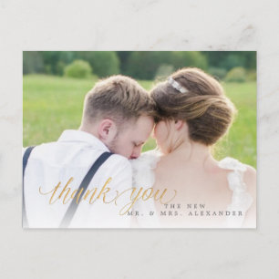Pix Dezines Wedding Vielen Dank/Spaß Script Postkarte