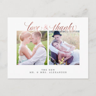 Pix Dezines Wedding Vielen Dank/Spaß Script Postkarte