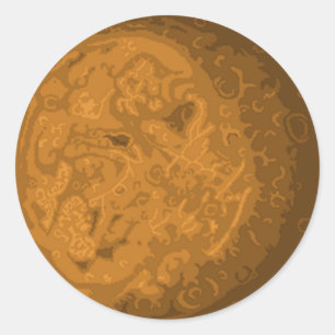 Pix-SOL Quecksilberaufkleber Runder Aufkleber