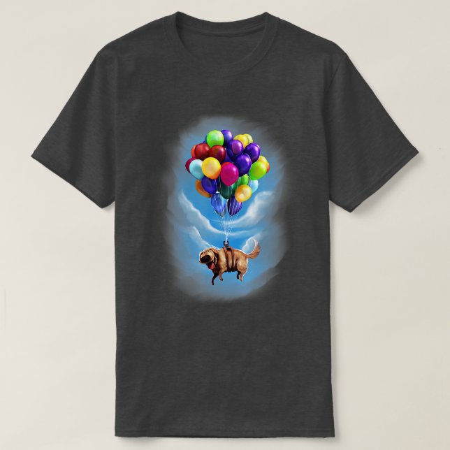 Pixar Up Dug Balloons T-Shirt (Design vorne)