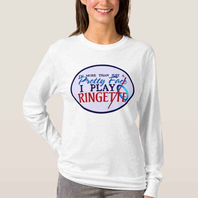 Pixart Ringette hübsches Gesicht T-Shirt (Vorderseite)