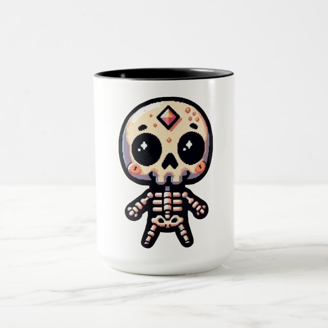 Pixart Skeleton Tasse (Zentrum)