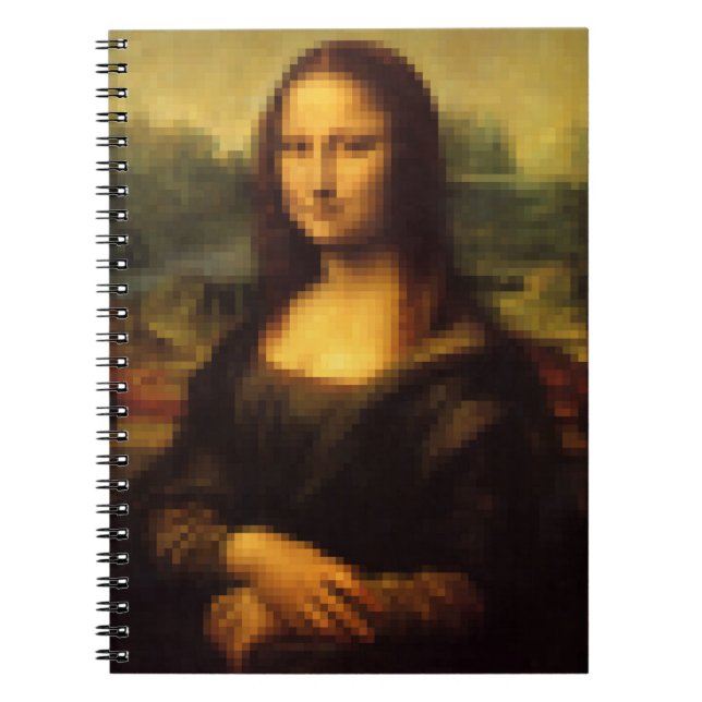 Pixated Mona Lisa Notizblock (Vorderseite)