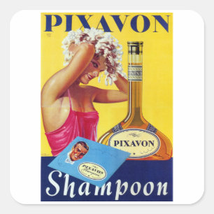 Pixavon Shampoo Quadratischer Aufkleber