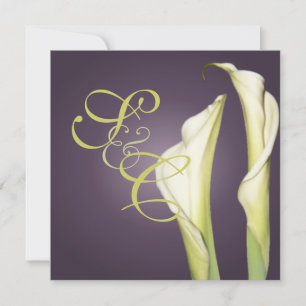 PixDezine Calla lilies+plum, Einladungen zur Hochz