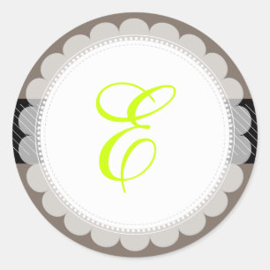 PixDezine doilie/DIY Monogramm+DIY Runder Aufkleber