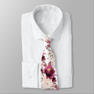 PixDezine H2 Blumen Rosa Farbtöne Rosen Krawatte