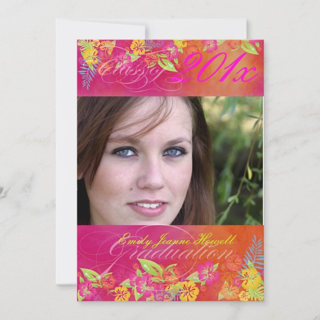 PixDezine Hawaiian Shaved Ice, 2011 Abschlüsse Einladung (Vorderseite)