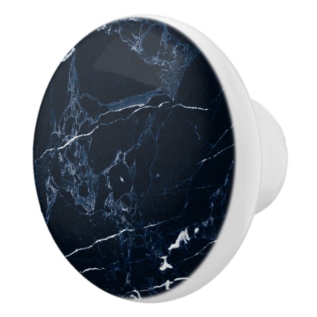 PIXDEZINE MIDNIGHT BLAUE MARBLE KERAMIKKNAUF (Rechts)